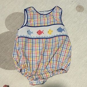 Plaid Multicolor Kids One Piece
